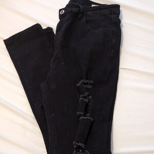 Amazon Black Skinny Distressed Jeans